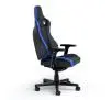 Fotel Noblechairs EPIC COMPACT Black Carbon Blue Gamingowy do 120kg Skóra ECO Czarno-niebieski