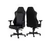 Fotel Noblechairs HERO Black Blue Gamingowy do 150kg Skóra ECO Czarno-niebieski