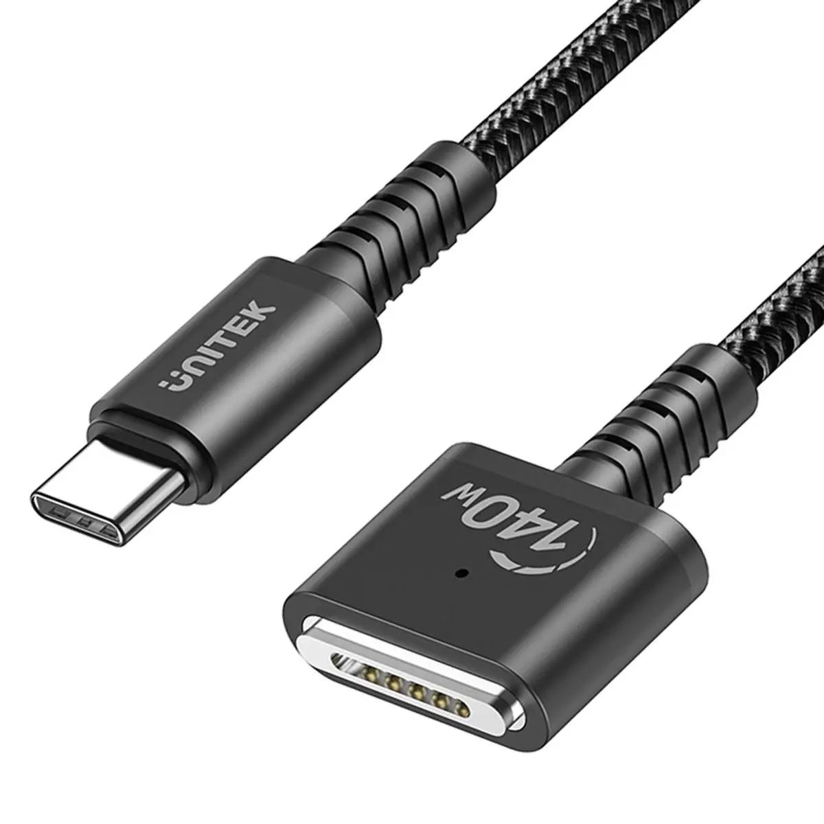 Kabel zasilający Unitek C14121BK-2M USB-C - MagSafe 3 140W 2m Czarny