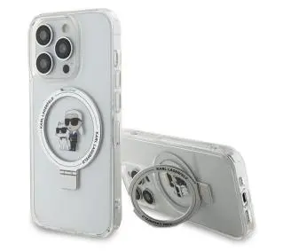 Karl Lagerfeld Ring Stand Karl&Choupettte MagSafe KLHMP13XHMRSKCH do iPhone 13 Pro Max Biały