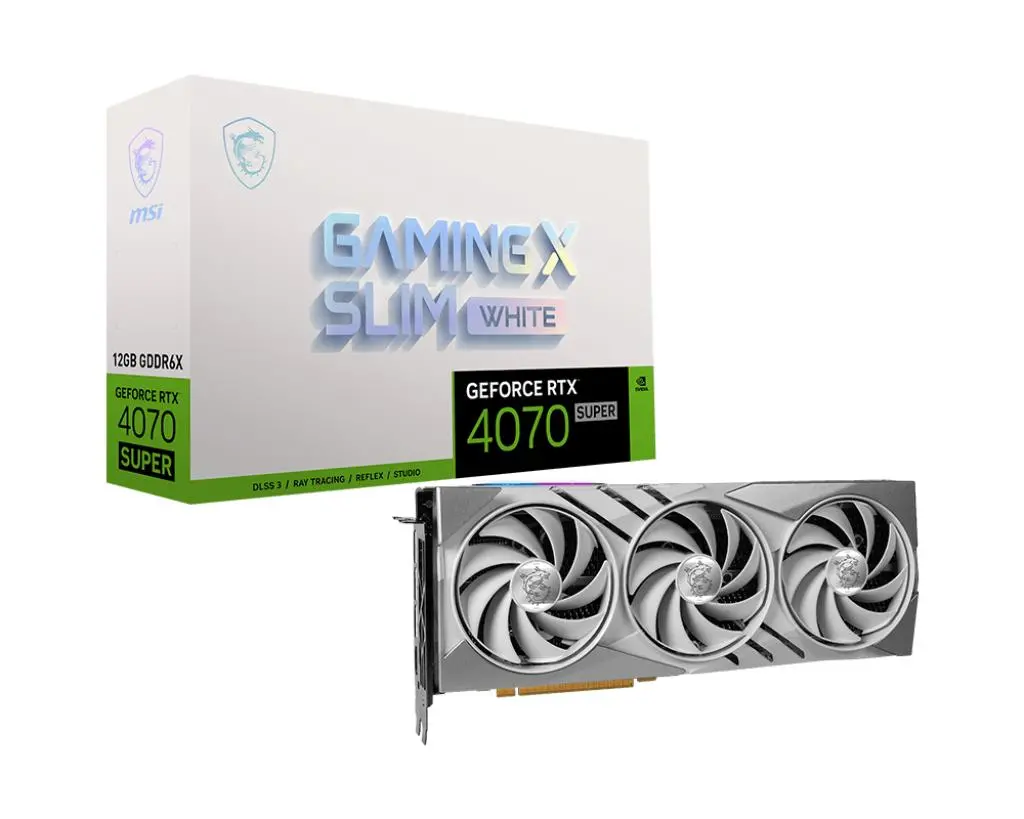 Karta graficzna MSI GeForce RTX 4070 Super Gaming X Slim White 12GB GDDR6X 192bit DLSS 3