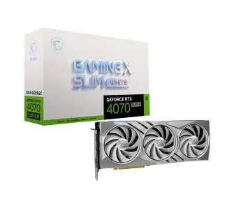 Karta graficzna MSI GeForce RTX 4070 Super Gaming X Slim White 12GB GDDR6X 192bit DLSS 3