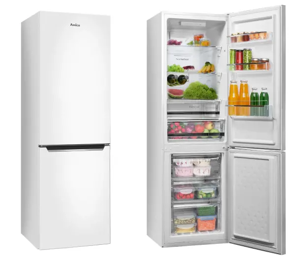 Amica FK2695.4FT(E) Pełny No Frost 170cm Komora świeżości Biały - TRZECI -55%, ALBO 5-TY ZA 1ZŁ - Kup na Raty - RRSO 0%