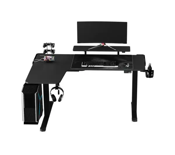 Ultradesk WINGER 155cm Regulacja wysokości Czarny - Kup na Raty - RRSO 0%