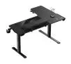 Biurko Ultradesk WINGER 155cm Regulacja wysokości Czarny