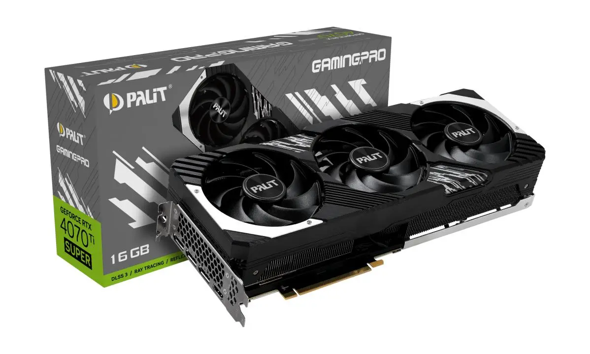 グラフィックボード・グラボ・ビデオカード Palit RTX 4070 Ti SUPER 16GB Palit GeForce RTX 4070 Ti SUPER GamingPro White OC 16GB GDDR6X