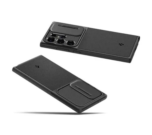 Spigen Optik Armor ACS07313 do Galaxy S24 Ultra Czarny