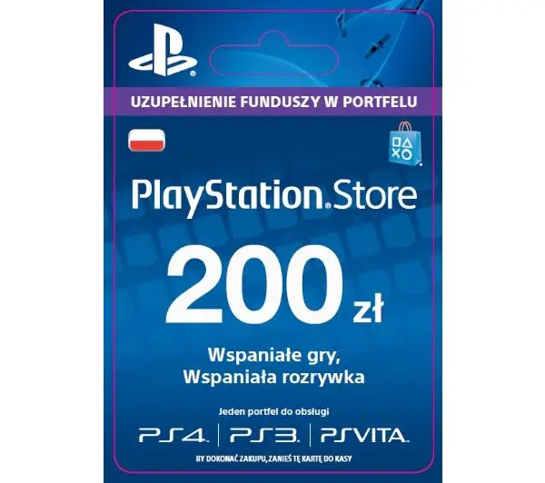 Sony PlayStation Network 200 zł [kod aktywacyjny]Dostęp po opłaceniu zakupu