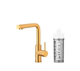 Bateria KFA Armatura Arura Duero Pure Basic 6623-914-31 Złoty Stal szlachetna