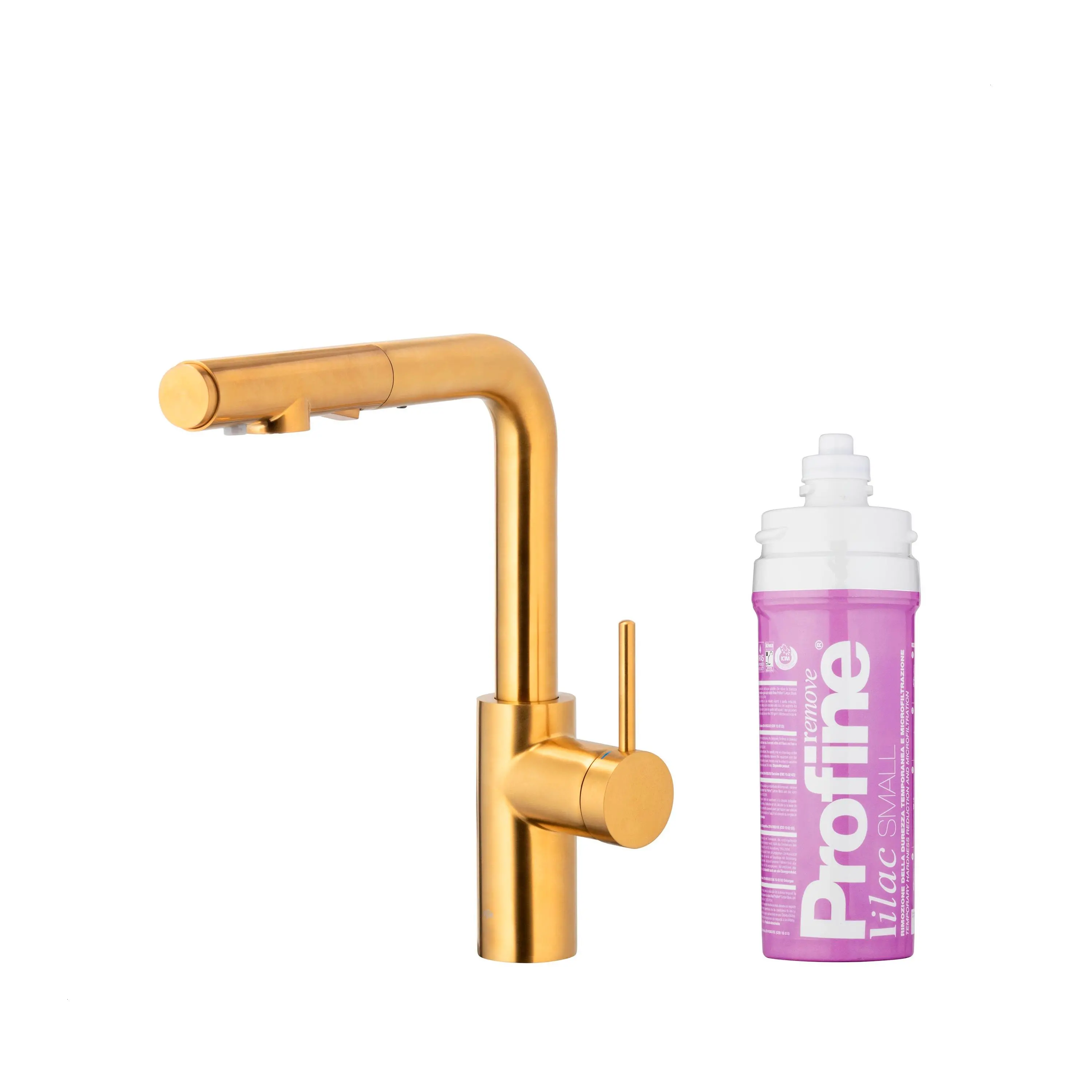 Bateria KFA Armatura Arura Duero Pure Basic Pull-Out 6623-115-31 Złoty Stal szlachetna