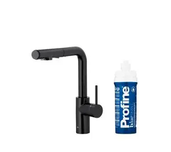 Bateria KFA Armatura Arura Duero Pure Basic Pull-Out 6623-113-81 Czarny Stal szlachetna