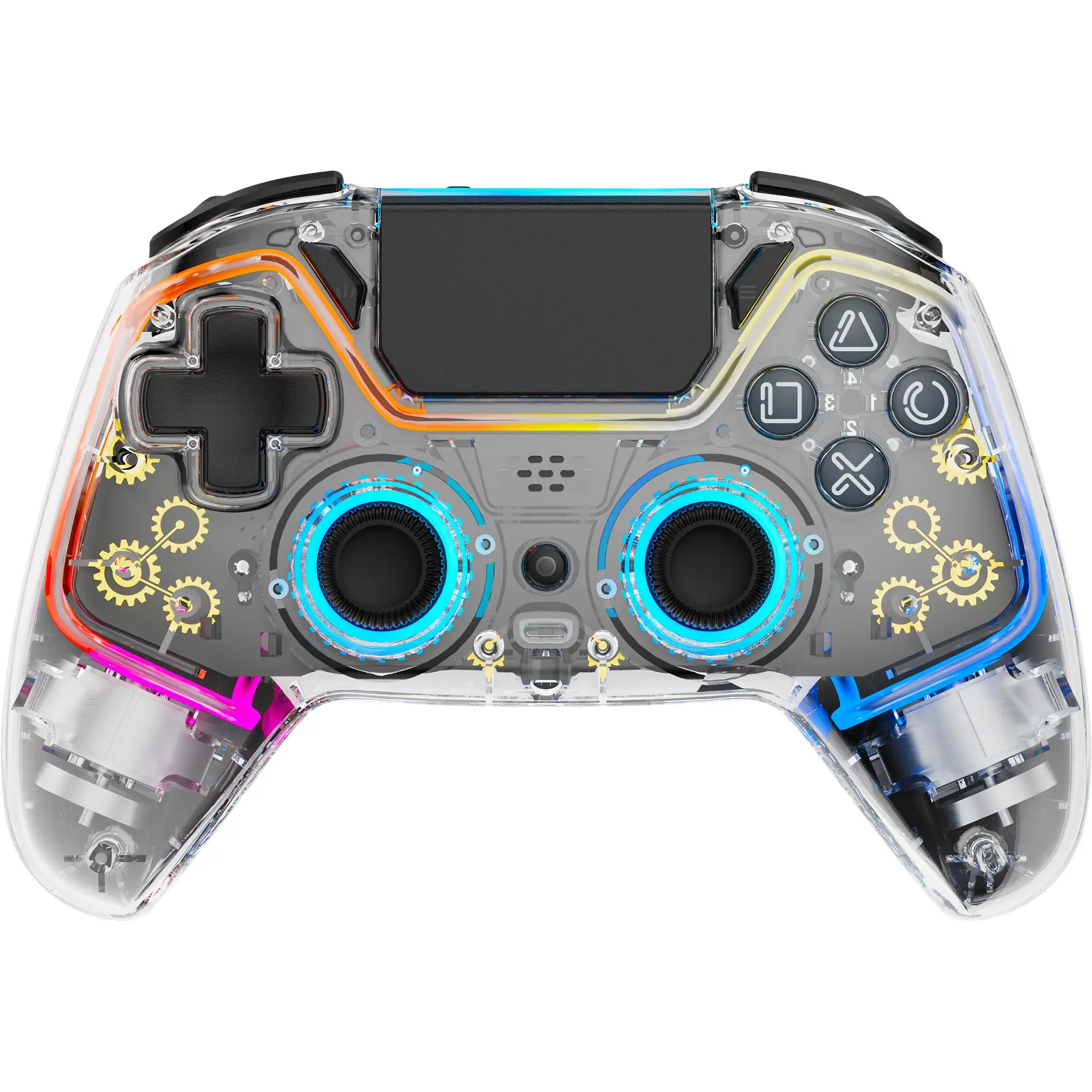 Pad Deltaco GAM-169-T do PS4 Bezprzewodowy transparent