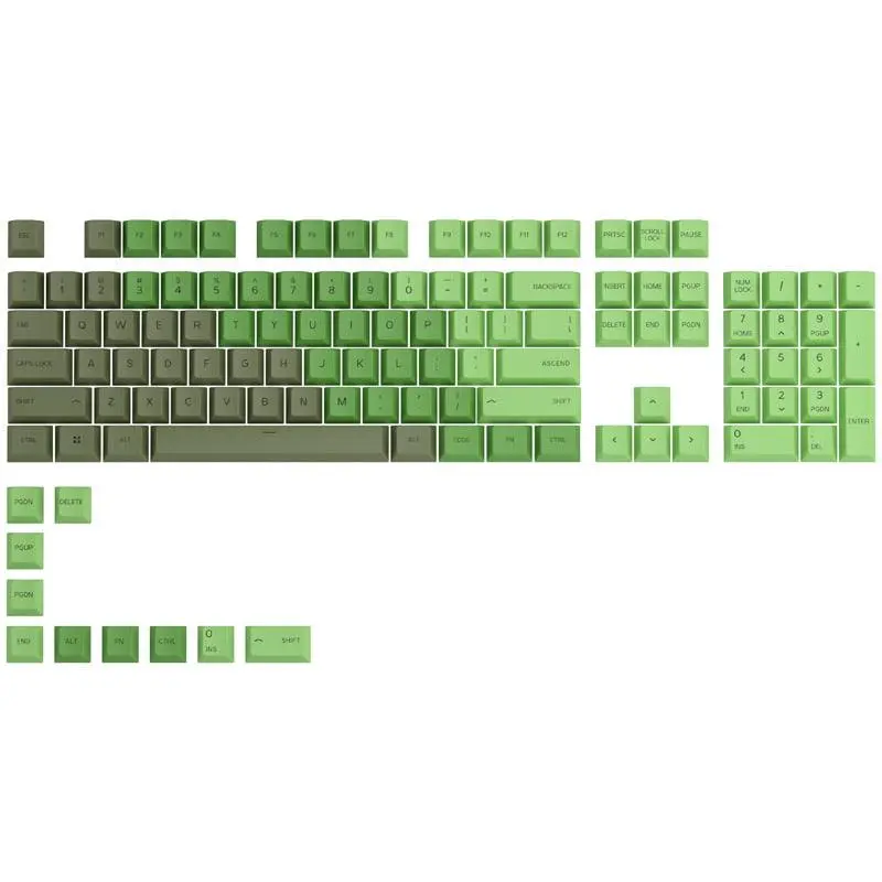 Klawisze Glorious GPBT Keycaps 114szt. Olive Zielony