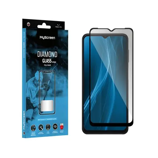 Szkło hartowane MyScreen Protector DIAMOND GLASS edge FULL GLUE do realme C55/10 Pro