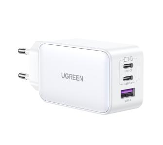 Ładowarka sieciowa UGREEN 15339 Nexode 2xUSB-C USB-A 3.0 PD3.0 QC4.0 GaN 65W Biały