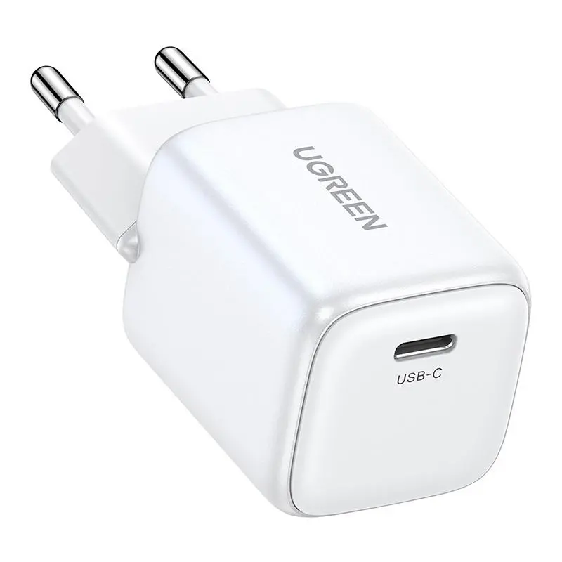 Ładowarka sieciowa UGREEN 15324 Nexode mini USB-C PD3.0 QC4.0 GaN 20W Biały