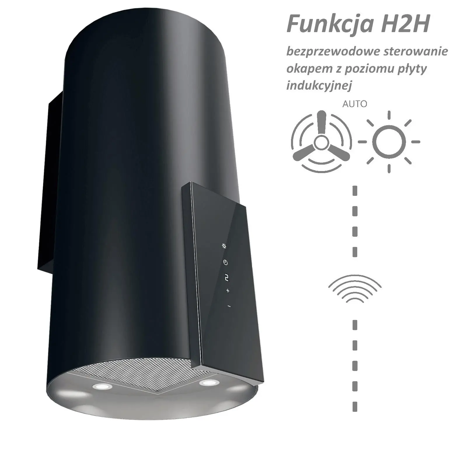 фото Витяжка декоративна VDB MAH Glass H2H Black 1