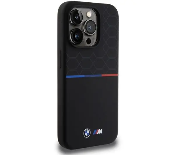 BMW Silicone Pattern MagSafe BMHMP15L22SMPK do iPhone 15 Pro Czarny