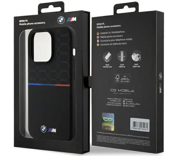 BMW Silicone Pattern MagSafe BMHMP15L22SMPK do iPhone 15 Pro Czarny