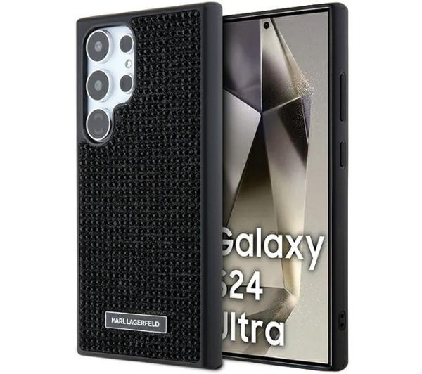 Zdjęcia - Etui Karl Lagerfeld Rhinestone Logo Metal Plate do Samsung Galaxy S24 Ultra Cza 