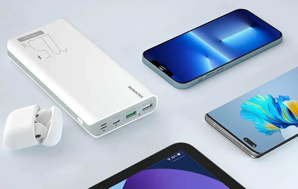 Фото Внешний аккумулятор (пауэрбанк) Romoss Sense 8F 30000mAh White (PHP30-711-1133H)