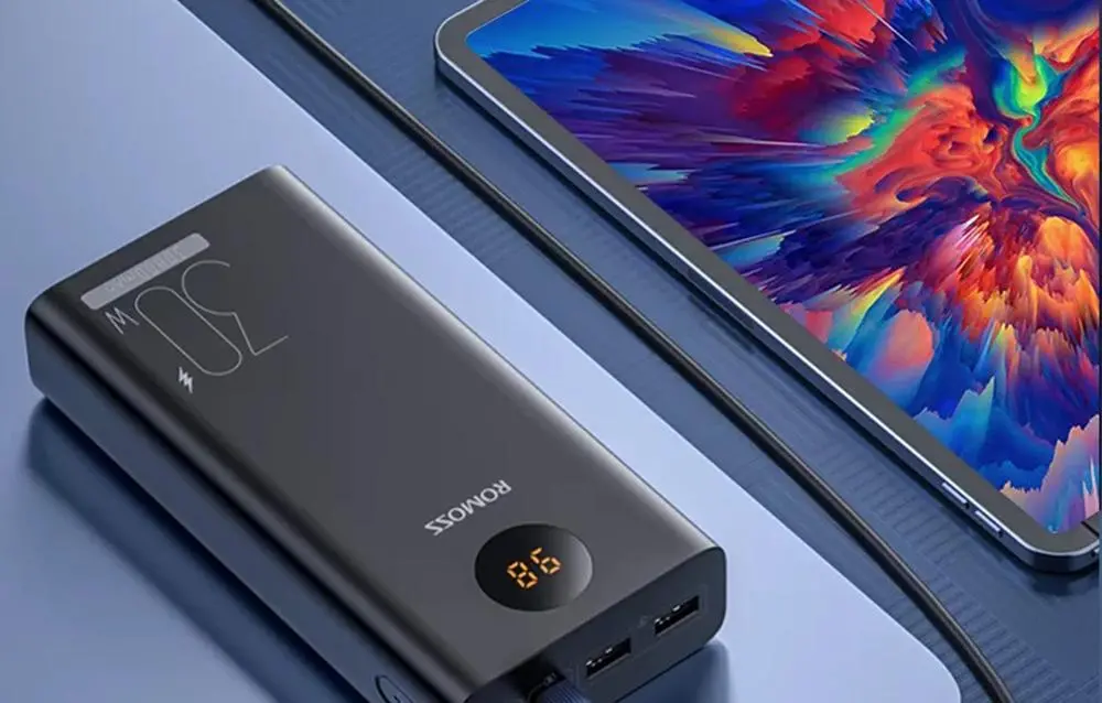 Фото Зовнішній акумулятор (павербанк) Romoss 30000 mAh 30W Black (PEA30)