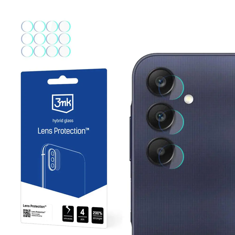 Szkło hybrydowe 3mk Lens Protection do Samsung Galaxy A25 5G
