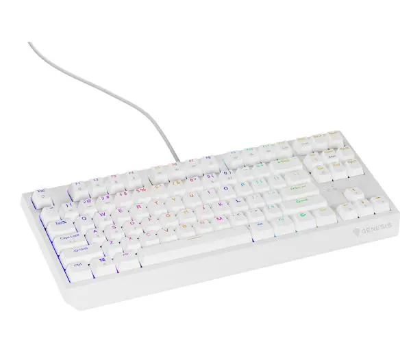 Genesis Thor 230 TKL US RGB Outemu Brown Biały