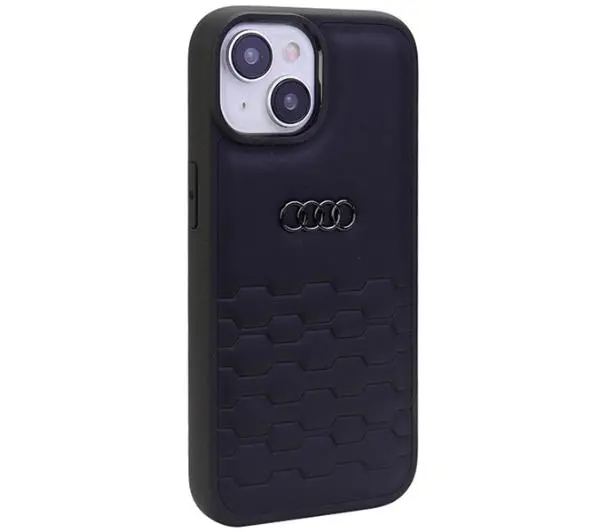 AUDI GT Synthetic Leather AU-TPUPCIP15-GT/D2-BK do iPhone 15 Czarny