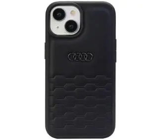 AUDI GT Synthetic Leather AU-TPUPCIP15-GT/D2-BK do iPhone 15 Czarny