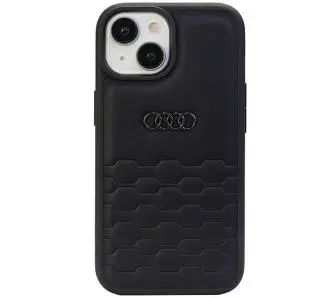 Etui AUDI GT Synthetic Leather AU-TPUPCIP15-GT/D2-BK do iPhone 15 Czarny