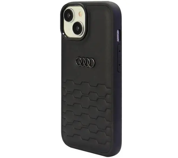 AUDI GT Synthetic Leather AU-TPUPCIP15-GT/D2-BK do iPhone 15 Czarny