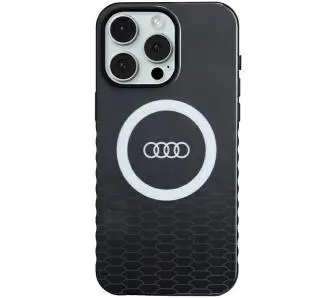 Etui AUDI IML Big Logo MagSafe Case AU-IMLMIP15PM-Q5/D2-BK do iPhone 15 Pro Max Czarny