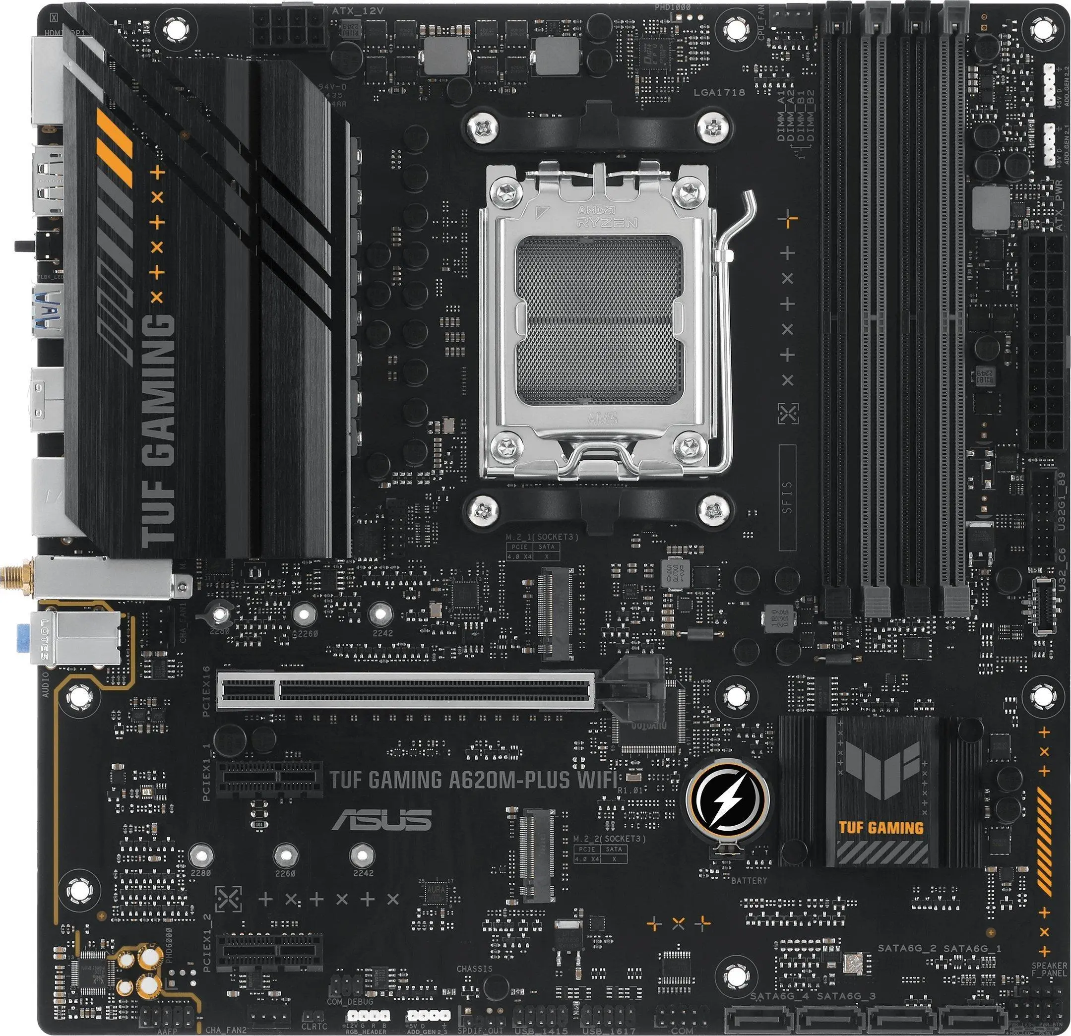 фото Материнська плата Asus TUF Gaming A620M-Plus WIFI 1