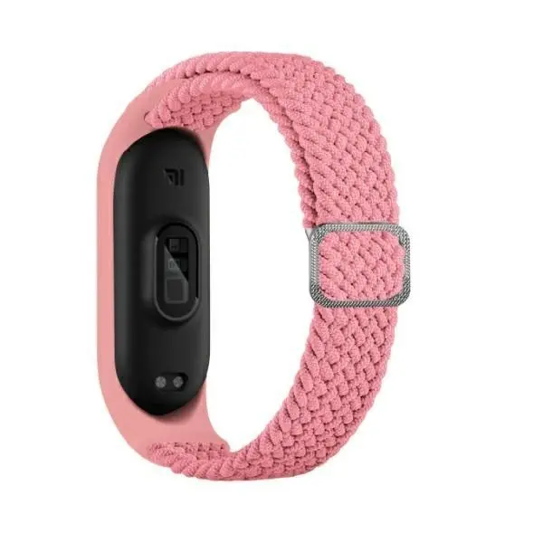 Pasek Beline do Mi Band 7/6/5 Textile Różowy