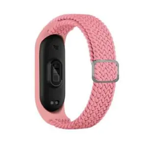 Pasek Beline do Mi Band 7/6/5 Textile Różowy