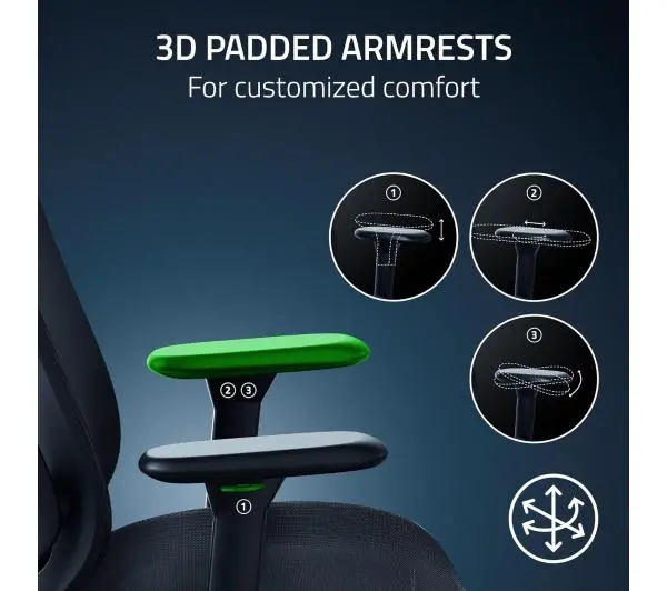 Razer Fujin Gamingowy do 136kg Tkanina Czarny - Kup na Raty - RRSO 0%