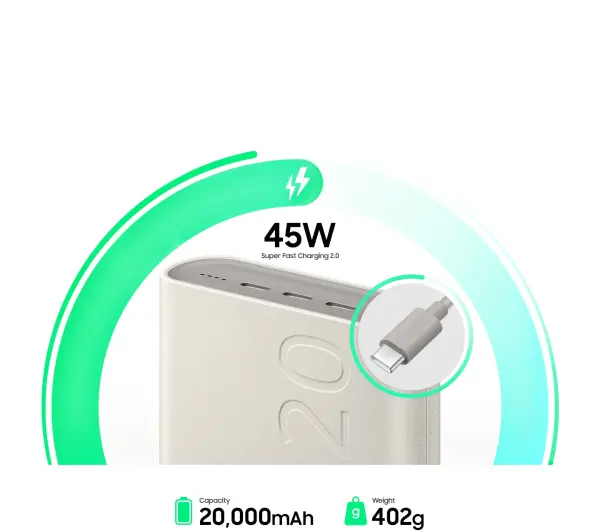Samsung EB-P4520 20000mAh 45W Beżowy