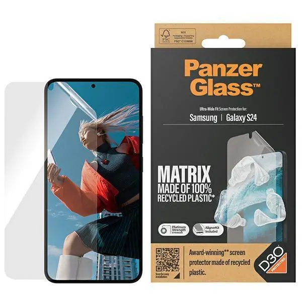 Folia ochronna PanzerGlass Ultra-Wide Fit Samsung Galaxy S24 S921 D3O Screen Protection