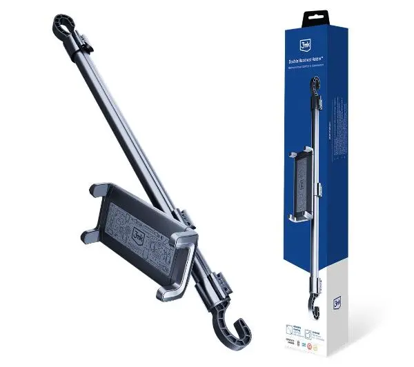 3mk Double Headrest Holder Czarny
