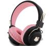 Słuchawki bezprzewodowe Hello Kitty HKBH9KHLMP Metal Logo Round Shape Nauszne Bluetooth 5.3 Różowy