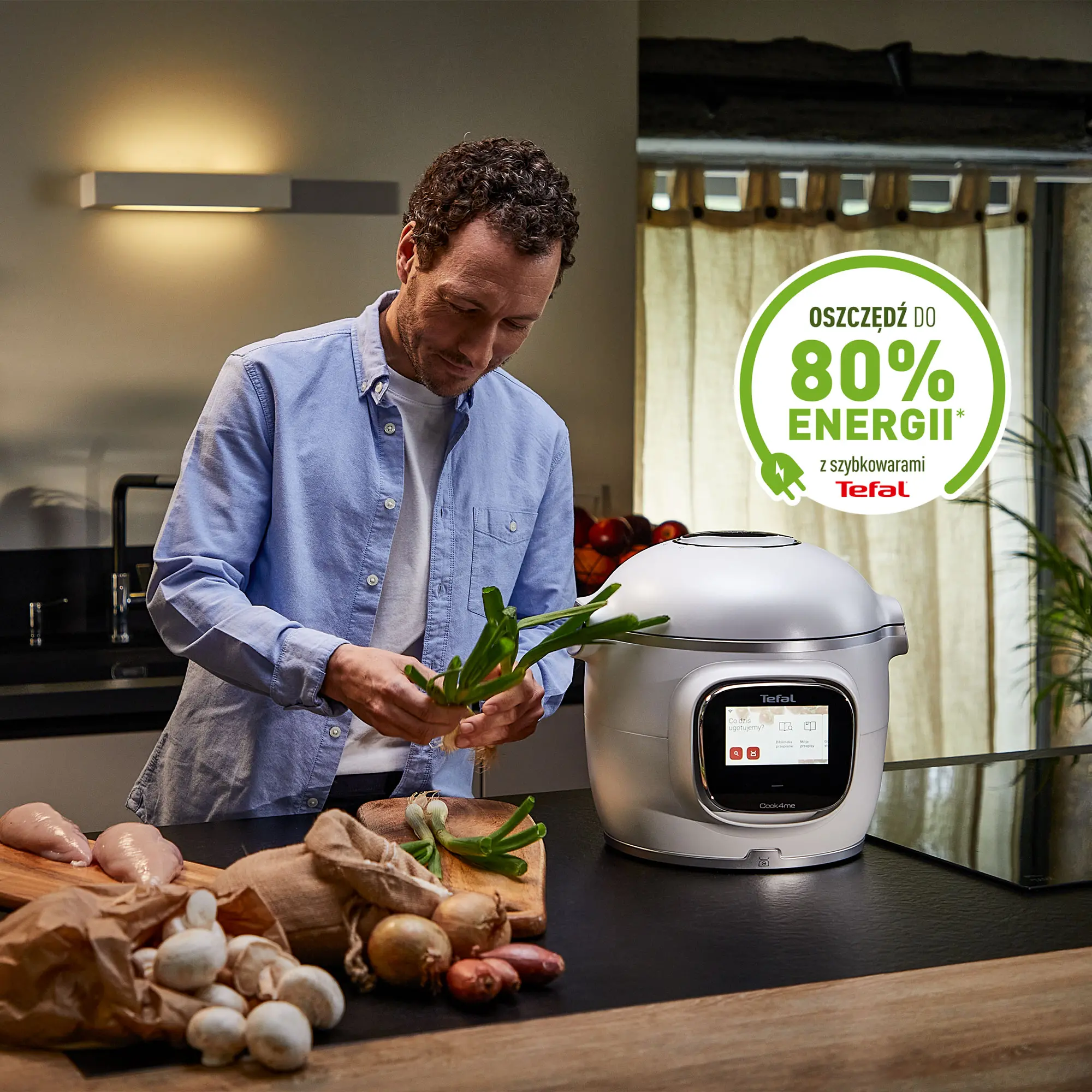 Multicooker Tefal Cook4me Touch Pro CY9431 1600W 6l Kosz do gotowania na parze