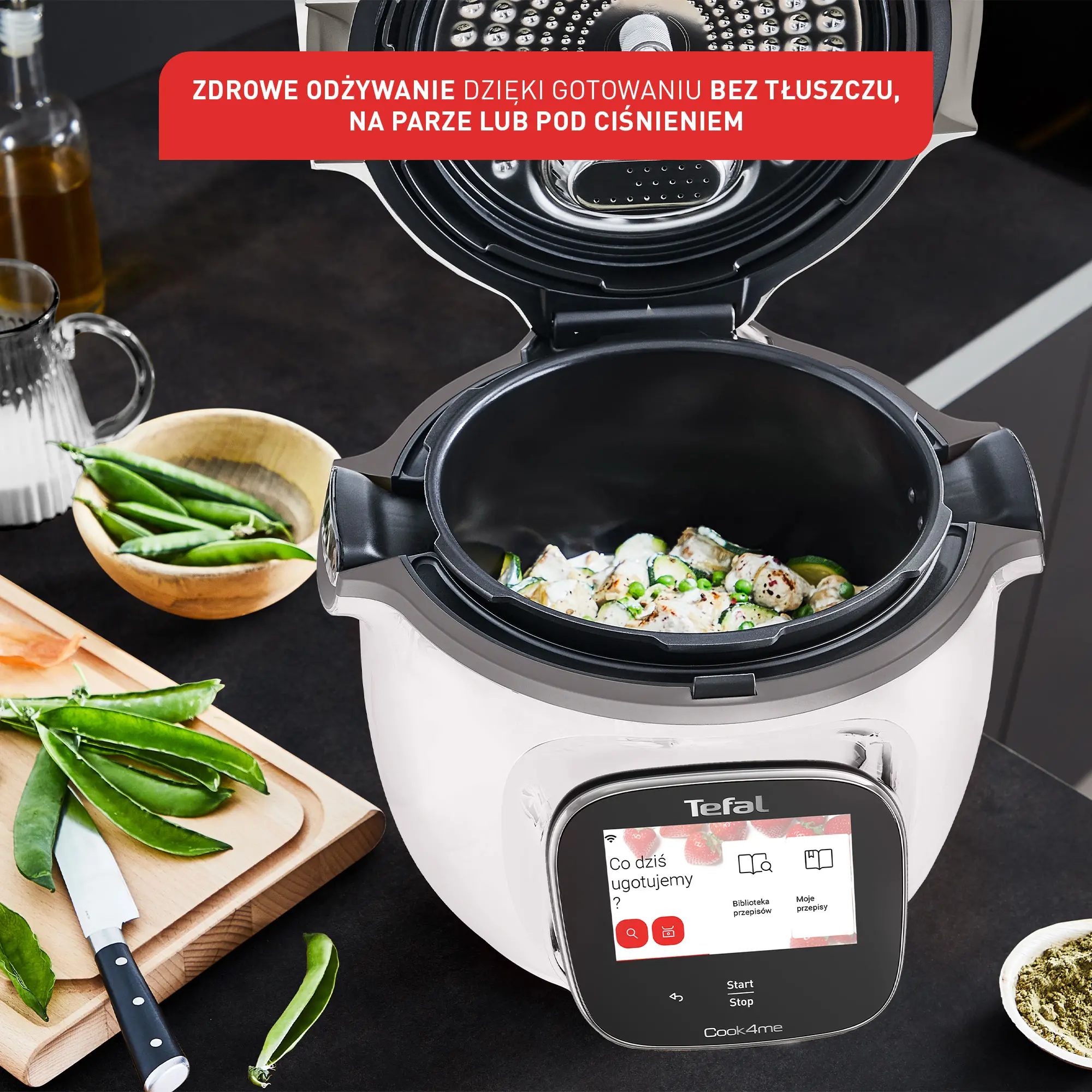 Multicooker Tefal Cook4me Touch Pro CY9431 1600W 6l Kosz do gotowania na parze