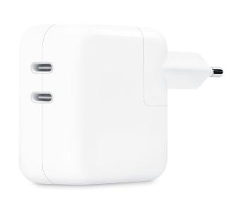 Ładowarka sieciowa Apple USB-C x2 35 W (biały)