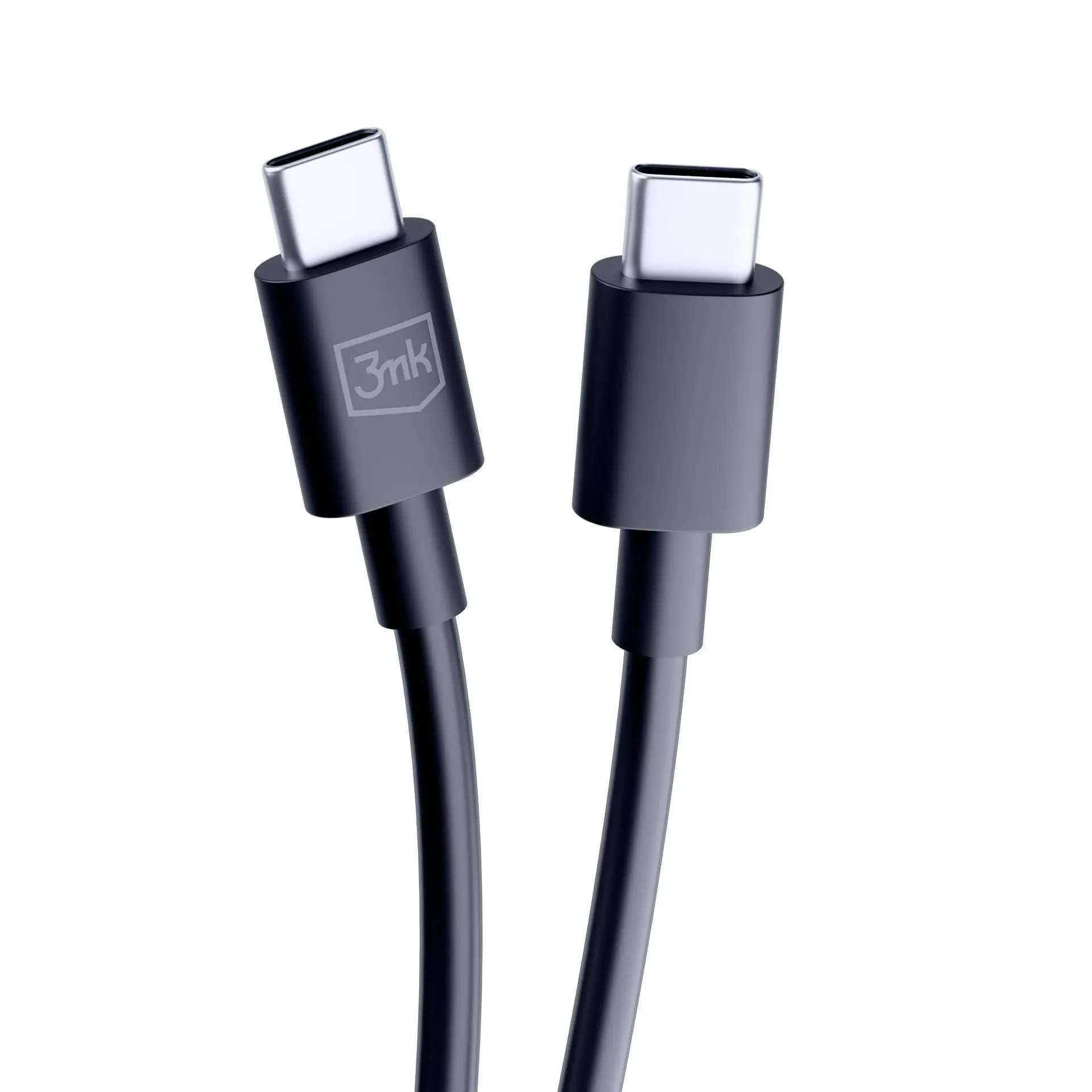 Kabel 3mk Hyper USB-C do USB-C 100W 1,2m Czarny