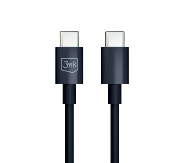 3mk Hyper USB-C do USB-C 100W 1,2m Czarny