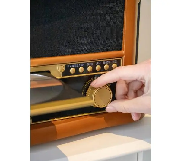 Lenco TCD-2571WD Półautomatyczny Napęd paskowy Przedwzmacniacz Bluetooth Odtwarzacz CD Magnetofon Drewno - Kup na Raty - RRSO 0%