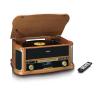 Gramofon Lenco TCD-2571WD Półautomatyczny Napęd paskowy Przedwzmacniacz Bluetooth Odtwarzacz CD Magnetofon Drewno