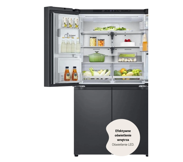LG InstaView GMG960EVJE Funkcje AI Pełny No Frost 179,2cm Zdalne sterowanie Ciemny grafit stal - Kup na Raty - RRSO 0%