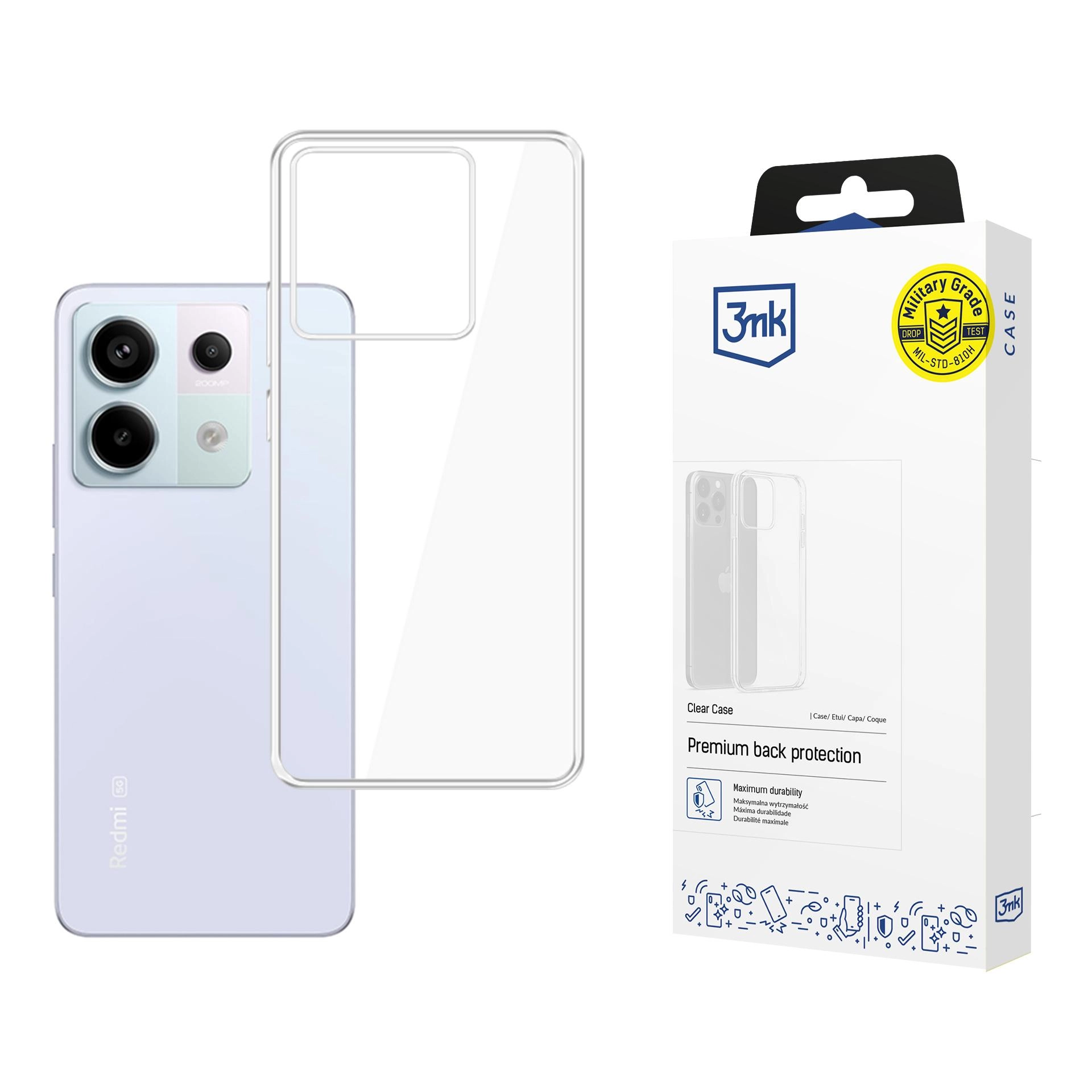 Etui 3mk Clear Case do Xiaomi Redmi Note 13 Pro 4G Przeźroczysty